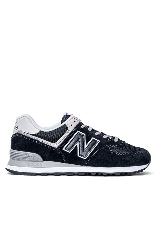 New Balance 574 czarne (ML574EGK). Okazja: na co dzień. Wysokość cholewki: przed kostkę. Kolor: czarny. Materiał: zamsz, dresówka, tkanina, guma, syntetyk. Szerokość cholewki: normalna. Sezon: lato. Model: New Balance 574. Sport: fitness