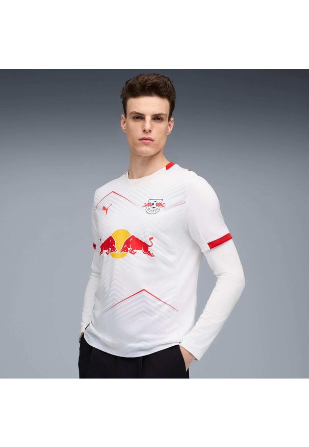 Puma - Koszulka domowa RB Lipsk 2025/26. Kolor: biały. Sport: piłka nożna