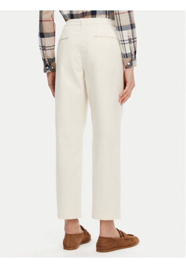 Barbour Chinosy LTR0388WH51 Écru Regular Fit. Materiał: bawełna
