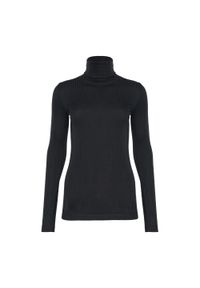 Longsleeve damski Champion Rochester. Kolor: czarny. Długość rękawa: długi rękaw. Sport: fitness