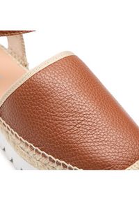 Pollini Espadryle SA10284G0ETE0200 Brązowy. Kolor: brązowy. Materiał: skóra