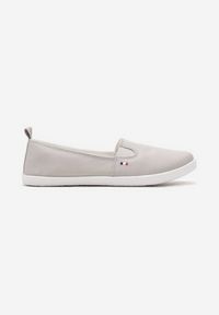 Born2be - Szare Klasyczne Wsuwane Tenisówki na Płaskiej Podeszwie Glariella. Zapięcie: bez zapięcia. Kolor: szary. Materiał: jeans, materiał. Sezon: jesień, wiosna. Obcas: na płaskiej podeszwie. Styl: klasyczny #5