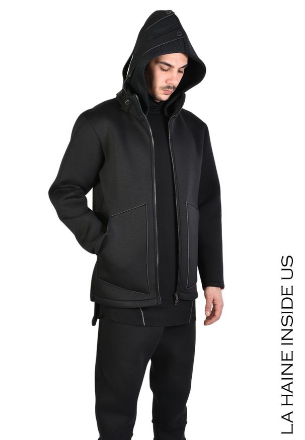 La Haine Inside Us Bluza "Cabbal". Okazja: na co dzień. Typ kołnierza: kaptur. Materiał: tkanina. Długość: długie. Styl: casual
