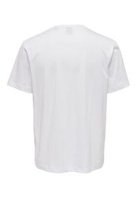 Only & Sons T-Shirt 22025208 Biały Regular Fit. Kolor: biały. Materiał: bawełna #5
