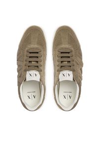 Armani Exchange Sneakersy XW002794 AF19687 Z7016 Khaki. Kolor: brązowy. Materiał: skóra, zamsz #2