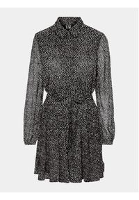 Vero Moda Sukienka koszulowa 10299195 Czarny Regular Fit. Kolor: czarny. Materiał: syntetyk. Typ sukienki: koszulowe #3