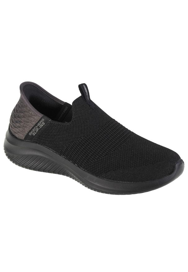 skechers - Buty sportowe Sneakersy damskie, Skechers Ultra Flex 3.0 Smooth Step Slip-ins. Kolor: czarny. Model: Skechers Sport. Sport: turystyka piesza