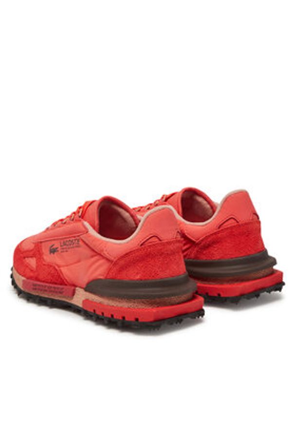 Lacoste Sneakersy 7-49SMA0002 Czerwony. Kolor: czerwony. Materiał: skóra, zamsz