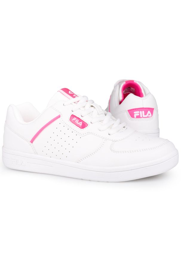 Buty damskie sportowe Fila C. COURT TEENS. Kolor: różowy, biały, wielokolorowy. Sport: turystyka piesza