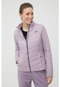 4f - 4F kurtka sportowa kolor fioletowy przejściowa. Kolor: fioletowy. Materiał: włókno, puch, materiał. Technologia: Primaloft #1