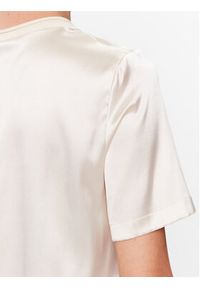 PESERICO - Peserico T-Shirt S06808 Écru Regular Fit. Materiał: jedwab