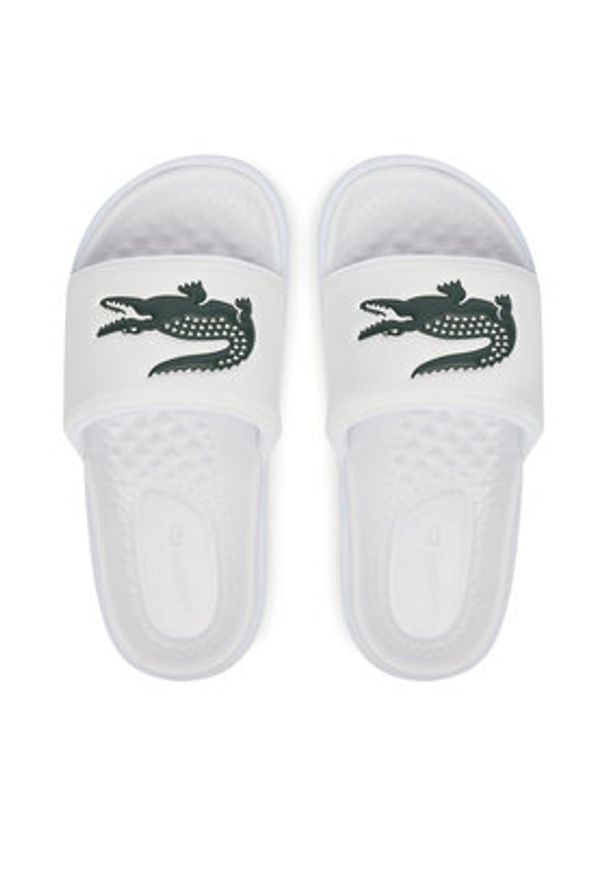 Lacoste Klapki 7-49CFA0041 Biały. Kolor: biały. Materiał: syntetyk