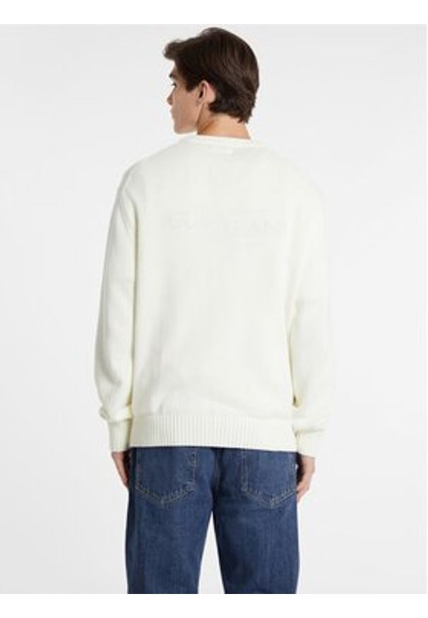 Guess Jeans Sweter M4BR31 Z3HM1 Écru Regular Fit. Materiał: bawełna