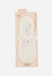 Renee - Białe Skarpety Stopki z Bawełny Urianatia. Kolor: biały. Materiał: bawełna #1