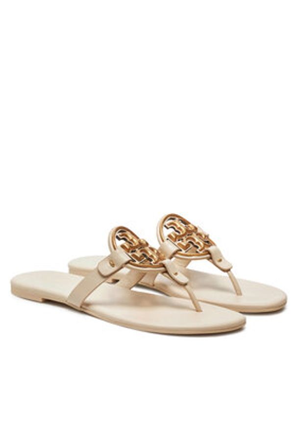 Tory Burch Japonki Miller 136593 Écru. Materiał: skóra