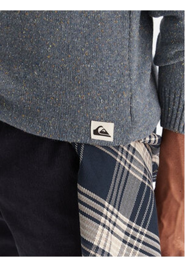 Quiksilver Sweter Slow Song Neppy EQYSW03325 Niebieski Regular Fit. Kolor: niebieski. Materiał: syntetyk