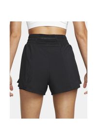 Spodnie treningowe damskie Nike DX6016. Kolor: czarny. Materiał: syntetyk, materiał. Długość: krótkie