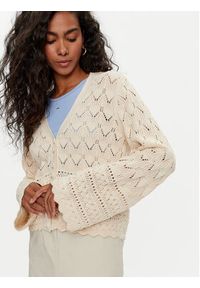 Vero Moda Kardigan Lua 10310863 Écru Regular Fit. Materiał: bawełna #5
