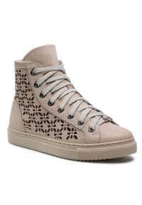 Sneakersy Eva Longoria EL-01-03-000384 112. Kolor: beżowy. Materiał: skóra