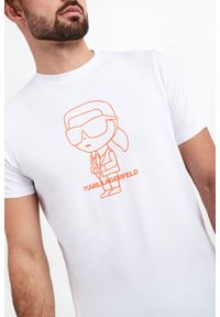 Karl Lagerfeld - T-shirt męski KARL LAGERFELD. Materiał: bawełna, włókno. Wzór: nadruk #3