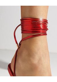 FEMME Los Angeles - FEMME LOS ANGELES - Czerwone sandały na szpilce - EDYCJA LIMITOWANA. Zapięcie: pasek. Kolor: czerwony. Obcas: na szpilce