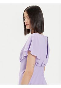 Rinascimento Sukienka koktajlowa CFC0118271003 Fioletowy Regular Fit. Kolor: fioletowy. Materiał: syntetyk. Styl: wizytowy