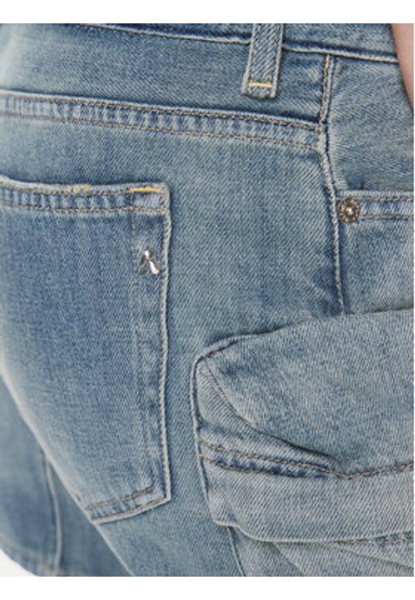 Replay Spódnica jeansowa W9934 .000.794 Niebieski Regular Fit. Kolor: niebieski. Materiał: bawełna