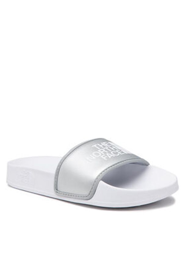 The North Face Klapki Base Camp Slide III NF0A5LVGKR21 Srebrny. Kolor: srebrny. Materiał: skóra