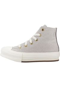 Converse - Kapcie CONVERSE CHUCK TAYLOR ALL STAR EBA LIFT HI Brązowy. Okazja: na co dzień. Kolor: brązowy. Materiał: tkanina. Model: Converse All Star