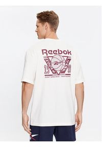 Reebok T-Shirt Basketball IL4428 Biały Regular Fit. Kolor: biały. Materiał: bawełna #4