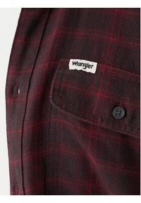 Wrangler Koszula 1 Pkt Flannel 112371522 Bordowy Relaxed Fit. Kolor: czerwony. Materiał: bawełna #3