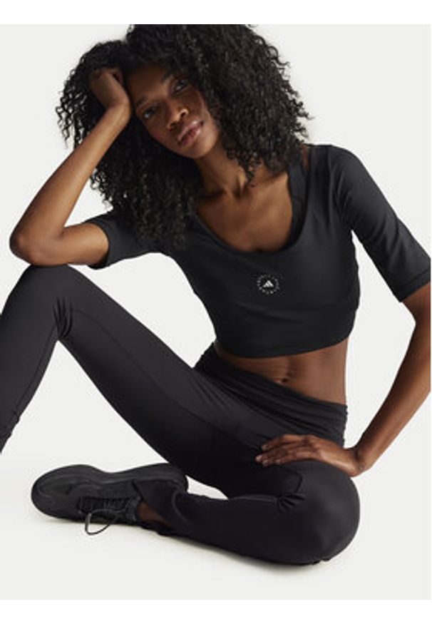 Adidas by Stella McCartney - adidas by Stella McCartney Legginsy Stella McCartney TrueStrength IW0515 Czarny Regular Fit. Kolor: czarny. Materiał: syntetyk
