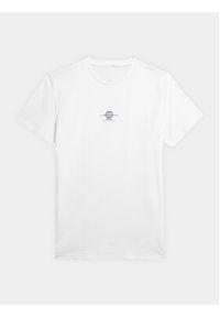 4f - 4F T-Shirt 4FAW23TTSHM0889 Biały Regular Fit. Kolor: biały. Materiał: bawełna #7