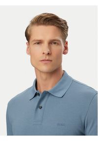BOSS Polo Pallas 50553564 Niebieski Regular Fit. Typ kołnierza: polo. Kolor: niebieski. Materiał: bawełna #5