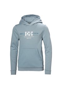 Bluza z kapturem dla dzieci Helly Hansen Graphic. Typ kołnierza: kaptur. Kolor: niebieski. Materiał: bawełna #1