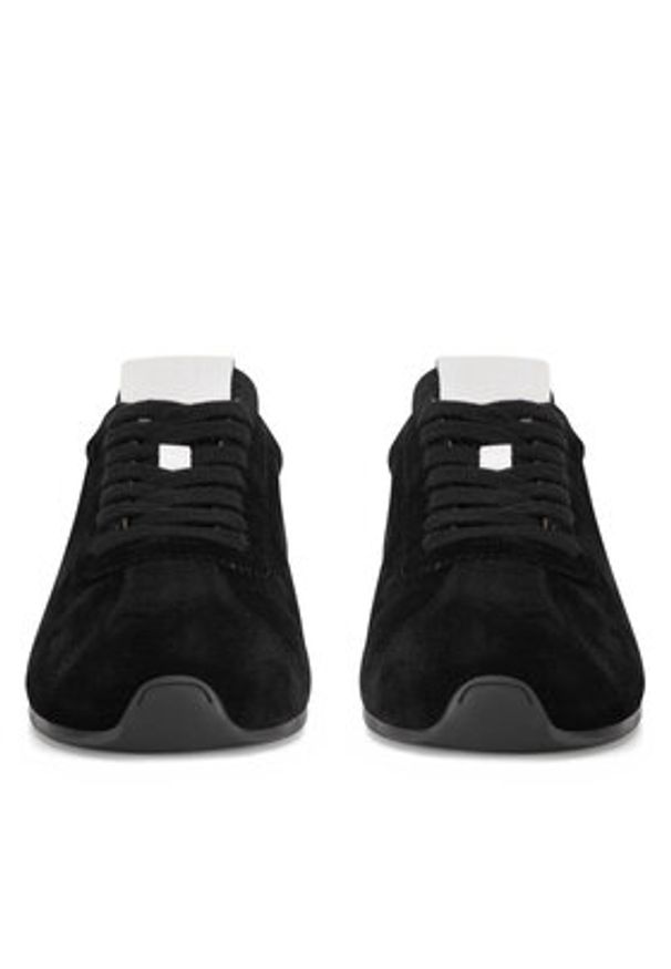 Gino Rossi Sneakersy AYA-110125 Czarny. Kolor: czarny. Materiał: skóra, zamsz