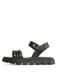 Calvin Klein Jeans Sandały Velcro Sandal V4A2-80512-1614 Czarny. Kolor: czarny. Materiał: skóra