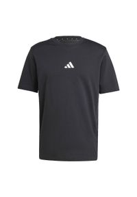 Adidas - Koszulka Essentials Small Logo Single Jersey. Kolor: biały, wielokolorowy, czarny. Materiał: jersey #2
