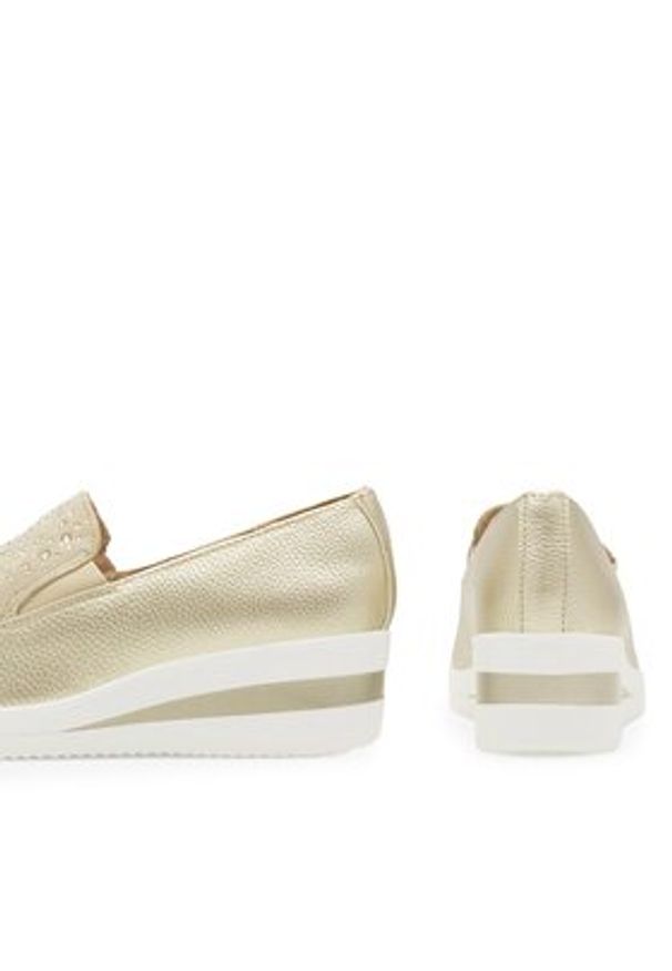 Clara Barson Półbuty WYL1711-29 Złoty. Kolor: złoty. Materiał: skóra