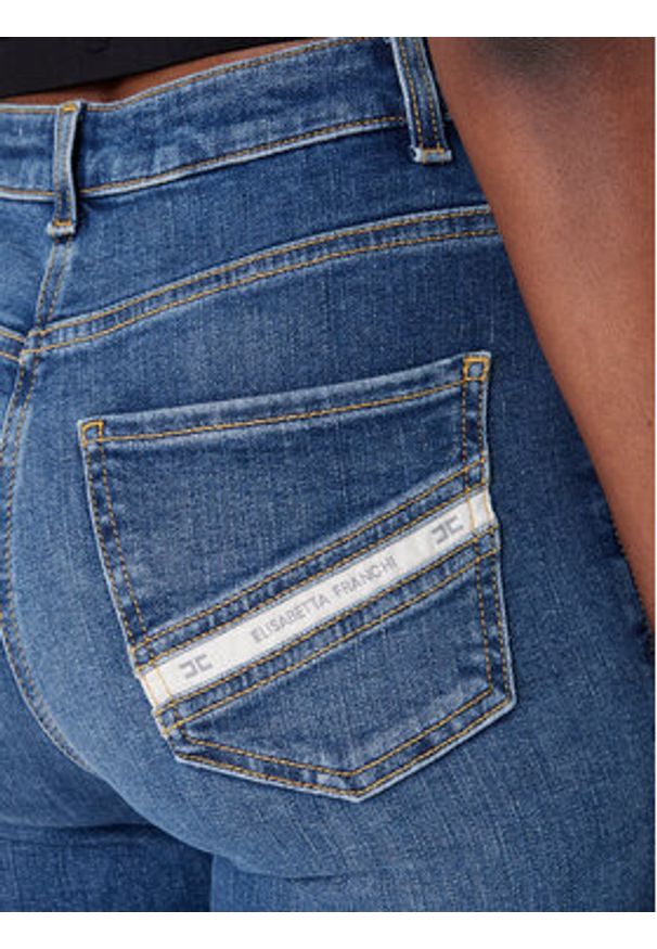 Elisabetta Franchi Jeansy PJ-17D-61E2 139 Niebieski Regular Fit. Kolor: niebieski