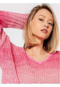 Guess Sweter Ariane W1BR14 Z2W30 Różowy Relaxed Fit. Kolor: różowy. Materiał: syntetyk #3