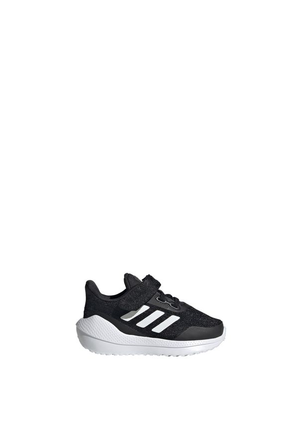 Buty do biegania Dziecko Adidas Eq21 Run El I czarny. Kolor: czarny, biały, wielokolorowy. Sport: bieganie