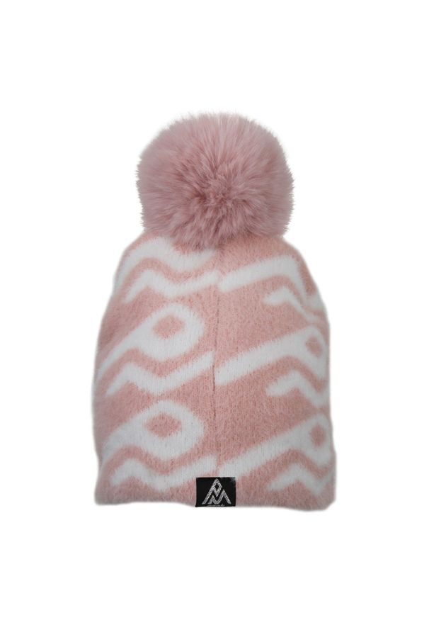 PEAK MOUNTAIN - Czapka Peak Mountain Bon-Mountain. Kolor: różowy. Sezon: zima. Styl: sportowy