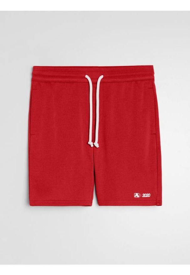 Sinsay - Szorty slim - czerwony. Kolor: czerwony