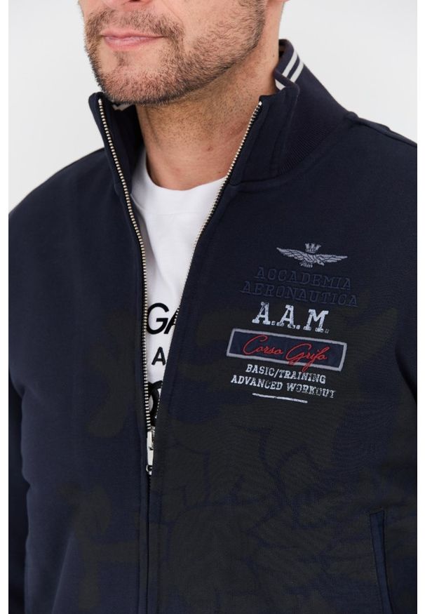 Aeronautica Militare - AERONAUTICA MILITARE Granatowa bluza Felpa. Kolor: niebieski