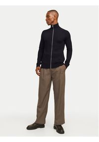 Jack & Jones - Jack&Jones Kardigan Pannel 12258474 Czarny Regular Fit. Kolor: czarny. Materiał: bawełna, syntetyk #5