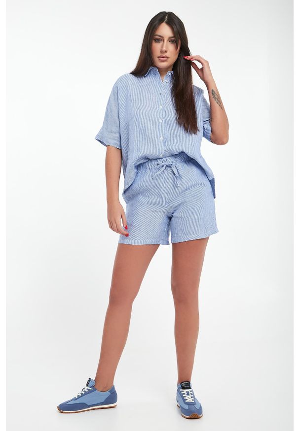 Ecoalf - Szorty damskie lniane Eras ECOALF. Materiał: len