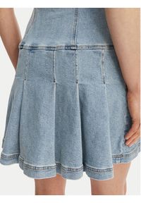 Morgan Sukienka jeansowa 251-RTALA Błękitny Slim Fit. Kolor: niebieski. Materiał: bawełna #4