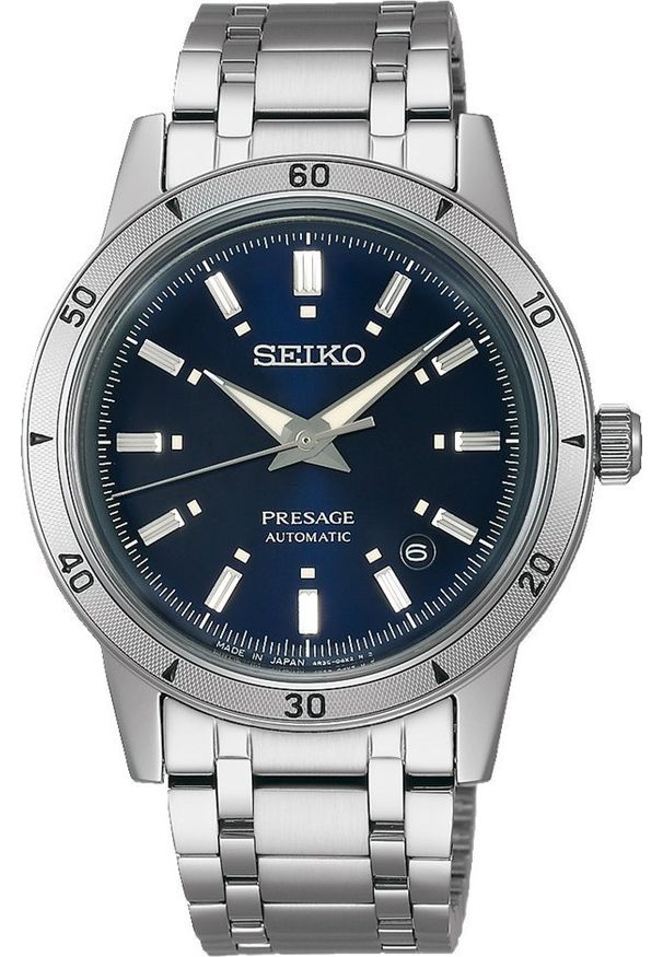 Zegarek Seiko Zegarek męski Seiko SRPL07J1 srebrny. Kolor: srebrny
