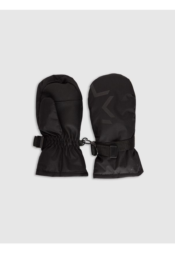4f - 4F Rękawiczki zimowe z jednym palcem dziecięce - czarne S/M. Kolor: czarny. Sezon: zima